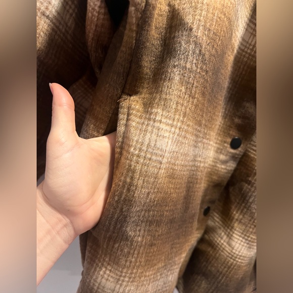 Steve Madden Jacket Flannel Small Oversized Fringe Read Description New With Tag - Picture 9 of 10